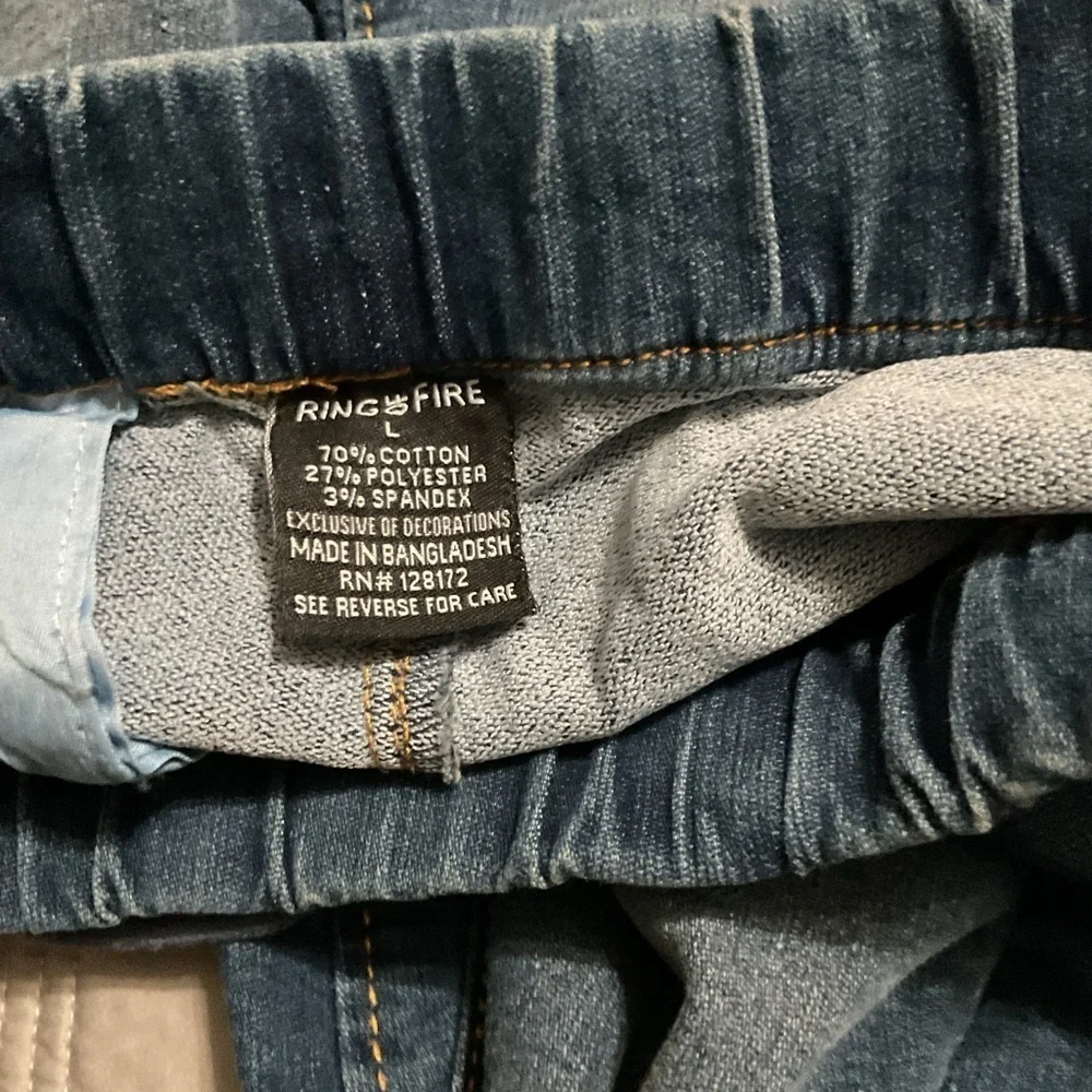 Ring of Fire Boys Denim Joggers. NWT Size S and L